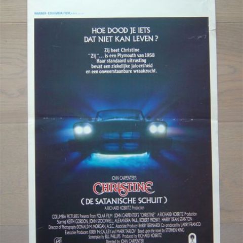 'Christine' (director John Carpenter) Belgian affichette